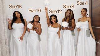 FIVE WOMEN TRY ON SAME AFFORDABLE WEDDING DRESSES  $90 - $150 EACH