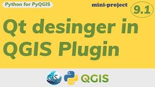 Part 9.1 How to use Qt Designer in QGIS Plugin development in mini-project called Layout Generator