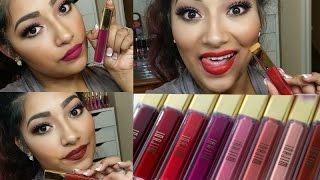 NEW Milani Amore Matte Lip Cremes Lip Swatches + Review LIMITED EDITION