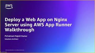 Deploy web app in AWS App Runner  Amazon Web Services