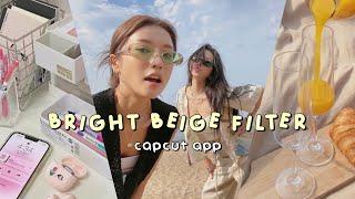 engindo sub aesthetic bright beige filter  CAPCUT FILTER PRESET