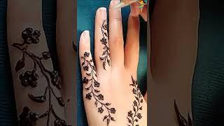 Easy Beautiful Mehndi design - نقش حناء سهل #shorts