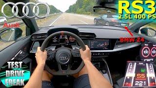 2022 Audi RS3 Sportback 400 PS TOP SPEED AUTOBAHN DRIVE POV