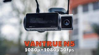 Kamera samochodowa VANTRUE N5 @ moduły wewnętrzne 1080p + 1080p 30fps