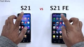 SAMSUNG S21 vs S21 FE - Speed Performance Test