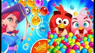 Bubble Witch 2 Saga VS Angry Birds POP Gameplay HD