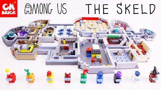 LEGO AMONG US MAP THE SKELD REACTOR UPPER LOWER ENGINE SECURITY MEDBAY ELECTRICAL CAFETERIA