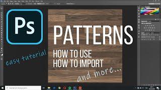 Photoshop Pattern Tutorial  How to Use and Import Patterns in Photoshop