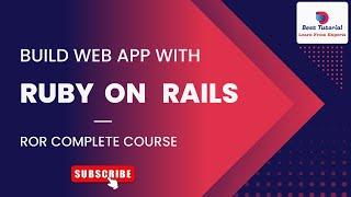 Build Web App With Ruby On Rails  ROR Tutorial #rubyonrails