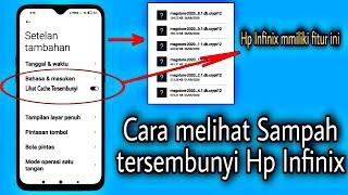 Cara mengetahui sampah tersembunyi Hp Infinix tanpa Aplikasi