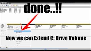 Extend the size of C Drive without any Software Tutorial -Windows 788.110