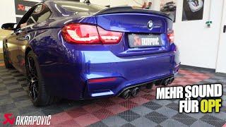 AKRAPOVIC SLIPON TITAN Abgasanlage LEGAL passend für BMW M4 F82 OPF + Sportluftfilter  BENCH LOCKED