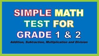 Simple math test for kids  Simple Math for Children Basic math for kids Math Trivia