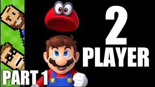 2 PLAYER MODE Super Mario Odyssey CO-OP  CAPPY Multiplayer Gameplay  Part 1  The Basement