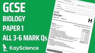 GCSE Biology Paper 1 Exam Questions & Answers Revision 3-6 mark Qs