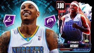 100 OVERALL CARMELO ANTHONY GAMEPLAY MELO GETS BUCKETS LIKE ALWAYS IN NBA 2K24 MyTEAM