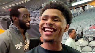 SHAKUR STEVENSON REACTS TO ERROL SPENCE VS TERENCE CRAWFORD