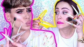 LONG FAKE NAILS Makeup Challenge  mit Marvyn Macnificent  MENTAL BREAKDOWN  Hatice Schmidt