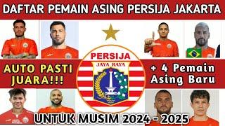 Daftar Pemain Asing Persija Jakarta - Daftar Skuad Persija Terbaru 20242025