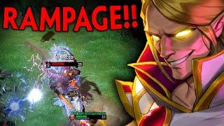 RAMPAGEE EPIC INVOKER vs KUNKKA MID  Dota 2 Invoker