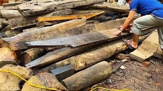 Furniture Recycled From Pieces Of Wood Taken From Old Fishing Boats  Recycle Driftwood In The Sea