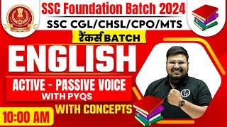 English For SSC CGL CHSL MTS CPO 2024  Active And Passive Voice In English Grammar  Bhragu Sir