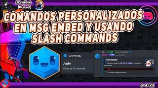 🟣Comandos personalizados en mensaje embed y usando slash commands   Discord  JKamiGod