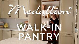 Walk-in Pantry custom kitchen cabinets by Medallion Cabinetry