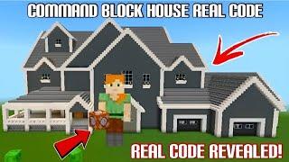 HOW TO MAKE A HOUSE IN MINECRAFT USING COMMAND BLOCK #18  REAL CODE REVEALED 