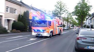 FuStKW PW Duisdorf Polizei + DLK 2312 + LF 10 LE Duisdorf FF Bonn mit Dauerpresslufthorn