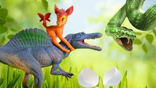 СПИНОЗАВР ЯЙЦО и ВЗРЫВ МОЗГА Как не сойти с ума и решить проблему Динозавры для детей