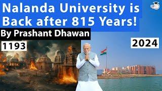 Indias Destroyed NALANDA UNIVERSITY is BACK after 815 Years Video of New University goes viral