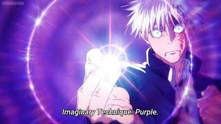 Gojo - Imaginary Technique  Purple  Gojo vs Toji final battle  Jujutsu Kaisen season 2 episode 4
