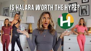 HALARA ACTIVEWEAR TRY ON HAUL + HUGE CYBER WEEK SALE  my favorite workout pieces up to 50% off