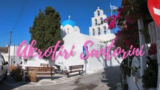 Akrotiri Santorini Walking Tour 4k Akrotiri Greece Santorini