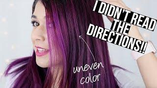 Hair Dye Fail Using Manic Panic Gel Hair Color WRONG