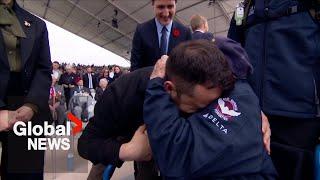 Youre my hero WWII veteran shares emotional embrace with Ukraines Zelenskyy