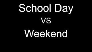 School days VS Weekends