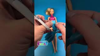 DIY Barbie Dress and Turtleneck Top Made with Balloons #barbiediy