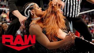 Bianca Belair cuts off Becky Lynch’s hair Raw March 28 2022