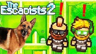 Angry Police Dogs Attack Prison Escapists - The Escapists 2 Gameplay Preview - Multiplayer