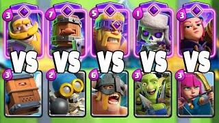 EVOLVED CARDS vs COMMON CARDS - Clash Royale Challenge