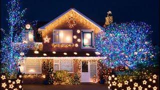 100 OUTDOOR CHRISTMAS LIGHTING IDEAS FOR HOME - CHRISTMAS DECOR IDEAS DIY - ROOF DECORATING IDEAS