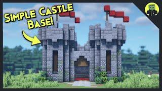 How To Build A Simple Castle In Minecraft Tutorial 2021