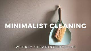 MINIMALIST CLEANING ROUTINE - natural & simple cleaning habits 