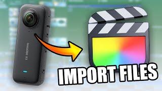 Insta360 X3  Import to Final Cut Pro