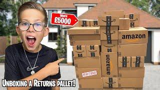 UNBOXING a AMAZON RETURNS PALLET WORTH £5000 *WE PAID £500*