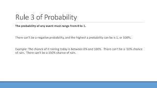 5 Rules of Probability