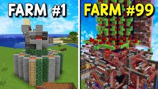 I Built 100 Farms in Hardcore Minecraft Without Totems