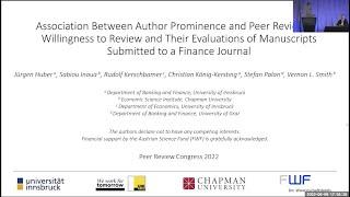 Author Prominence and Peer Reviewers Evaluations of Manuscripts Submitted to a Finance Journal